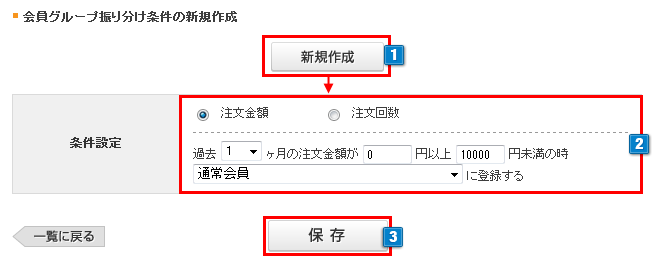 会員グループの自動振り分け設定 Makeshopオンラインマニュアル